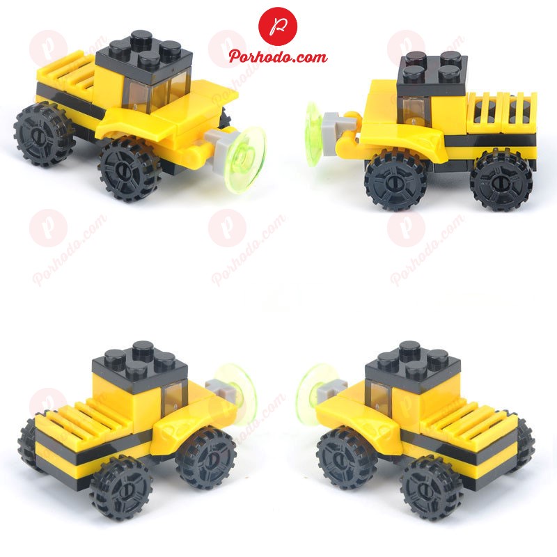 Đồ chơi lắp ráp Lego mini 19 mẫu ô tô xe công trình chiến hạm KB2160991, Đồ chơi xếp hình lego trí tuệ giáo dục