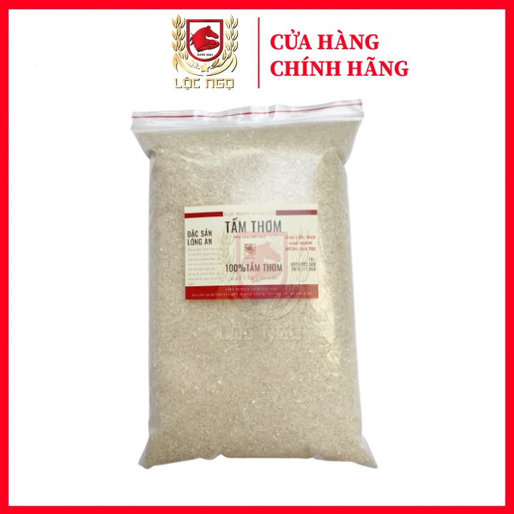 Gạo Tấm Thơm Long An Túi 2Kg Làm Nguyên Liệu Nấu Cơm Tấm - Túi Hút Chân Không