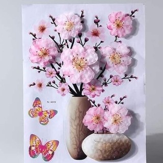 TRANH HOA NỔI 3D DÁN TƯỜNG, DÁN TỦ LẠNH SINH ĐỘNG