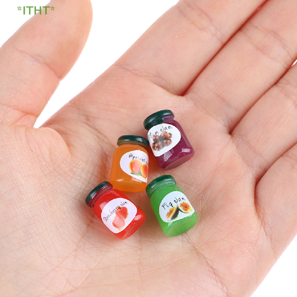 Bộ 2 Hũ Mứt Trái Cây Đồ Chơi Mini Cho Nhà Búp Bê Mới