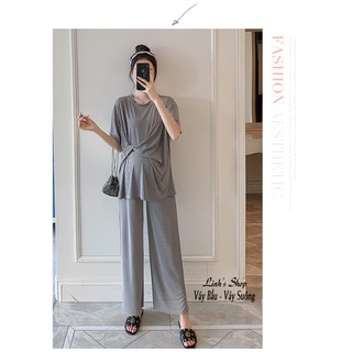 Set Áo Quần Bầu Thun Lạnh SAQ57