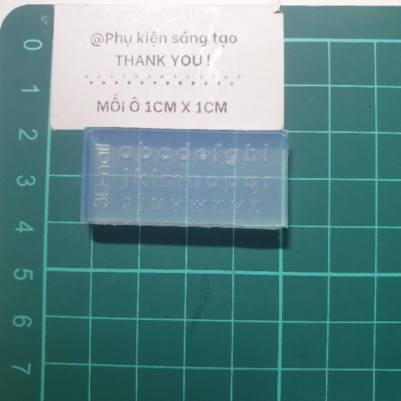 Khuôn silicon chữ cái và số