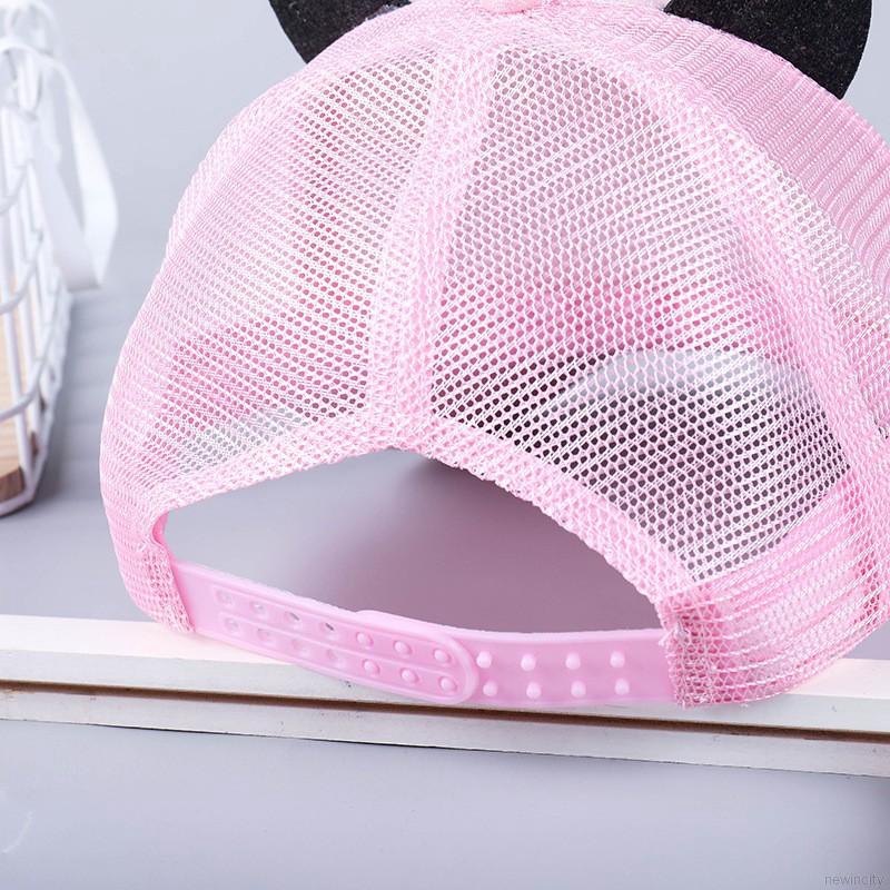 Mũ lưỡi trai bóng chày hình mèo dễ thương cho bé