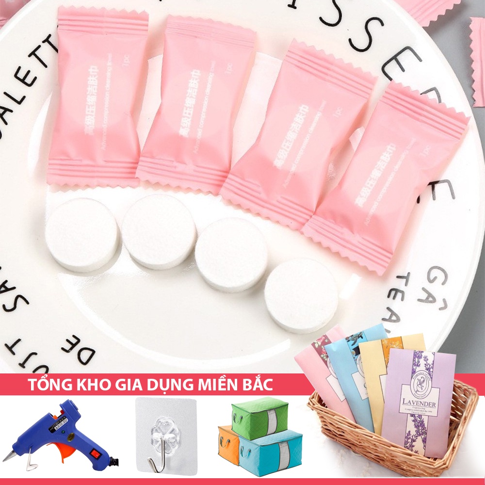 [Tổng Kho Sỉ] Khăn Giấy Lau Đa Năng Nén Du Lịch Bỏ Túi - Hình Viên Kẹo