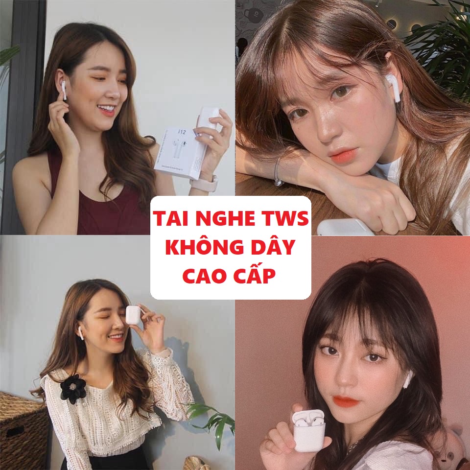 Tai nghe bluetooth không dây TWS 5.0 âm thanh HiFi cao cấp, tự động kết nối cho điện thoại và máy tính bảng