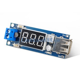 Module sạc điện thoại 5v 2a, điện áp vào 5v-40v dc,có led hiển thị