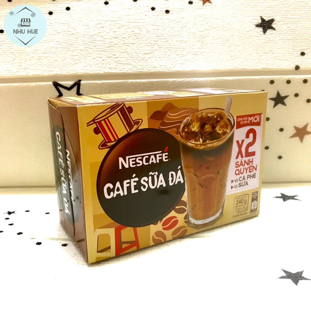 Cà phê sữa đá Nescafe 3in1 (10 gói x 24g)