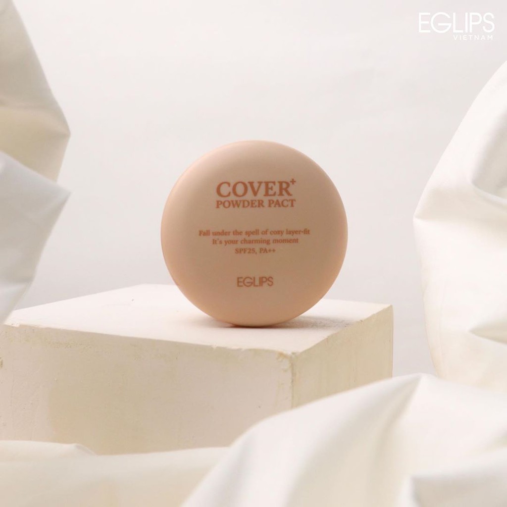 Phấn phủ dạng nén Eglips Cover+ Powder Pact SPF25, PA++ 9g | BigBuy360 - bigbuy360.vn