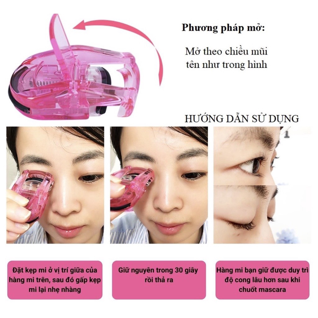 Kẹp Bấm Mi Kai Beauty Care Compact Curler Nhật Bản