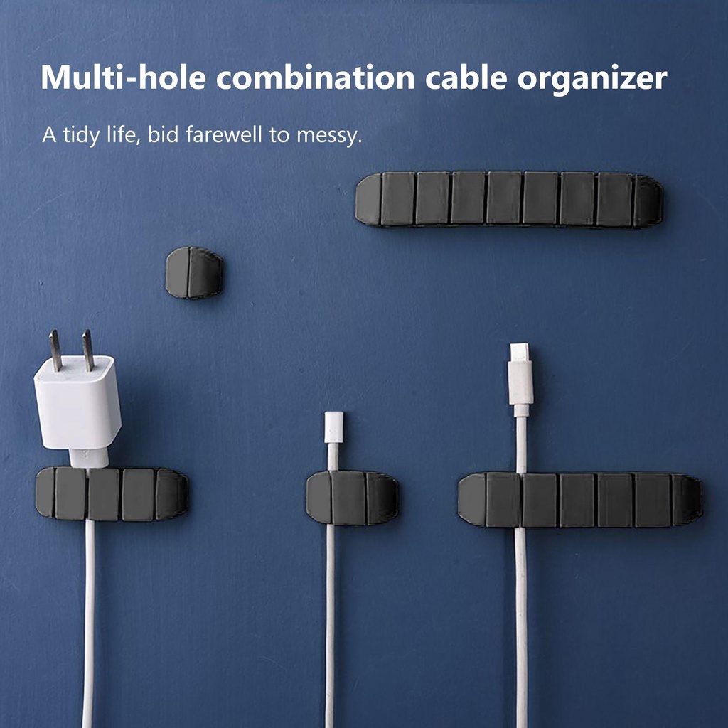 MAGIC New Wire Organizer Headphone Silicone Acrylic Cable Winder Clips Tidy|Desktop USB Cable Holder/Multicolor