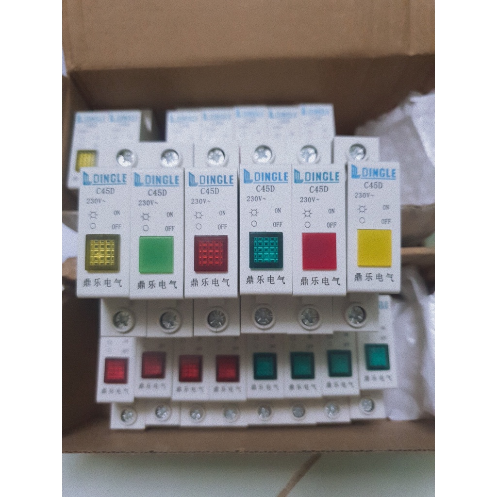 Đèn báo pha gắn rail 220V