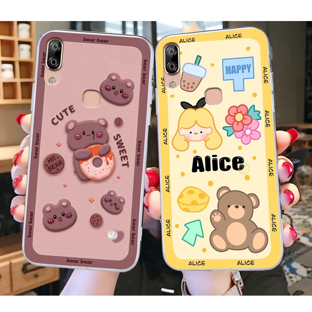 Ốp lưng Vsmart ACTIVE 1 PLUS in hình Gấu Hồng, Gấu Be@r, Gấu Nâu , CỰC CHẤT