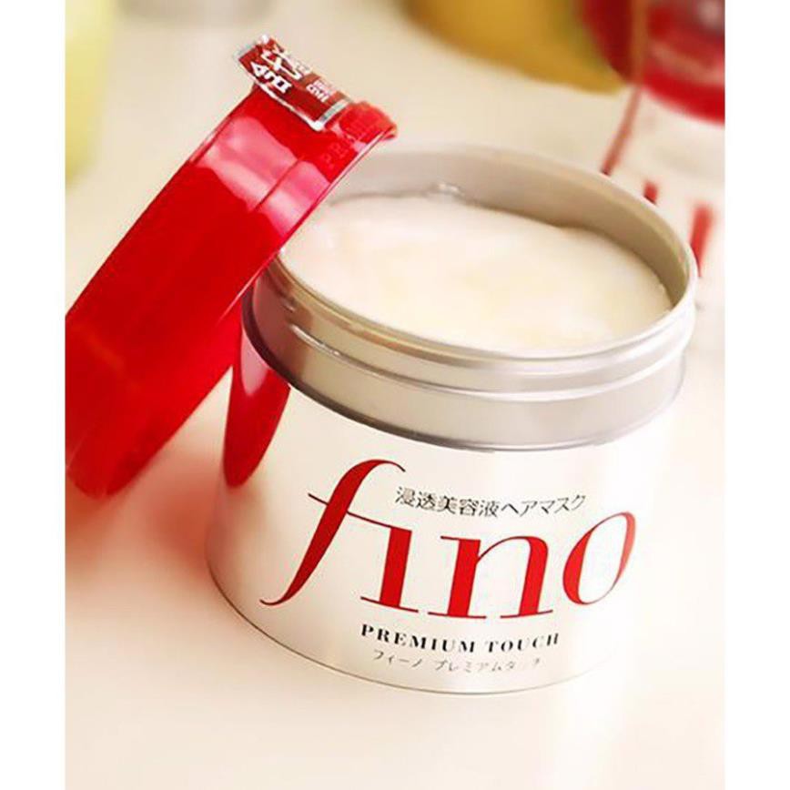 Kem ủ tóc Fino Shiseido Premium Touch 230g tóc suôn mượt hàng Nhật nội địa shiroba