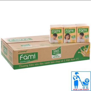 Sữa đậu nành fami Nguyễn chất 1vỉ 6hop