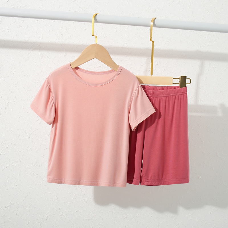 YAOEENH Bộ Đồ Ngủ Áo Tay Ngắn + Quần Dài Màu Sắc Kẹo Ngọt Dành Cho Mẹ Và Bé