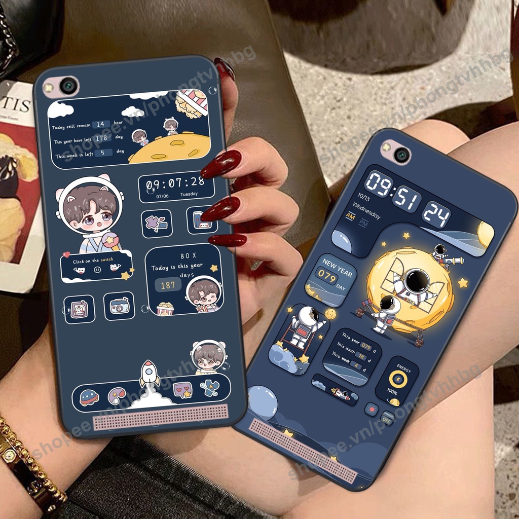 Ốp lưng Xiaomi Redmi 4A / 5A / 6A phi hành gia hoạt hình 3D cute giá rẻ