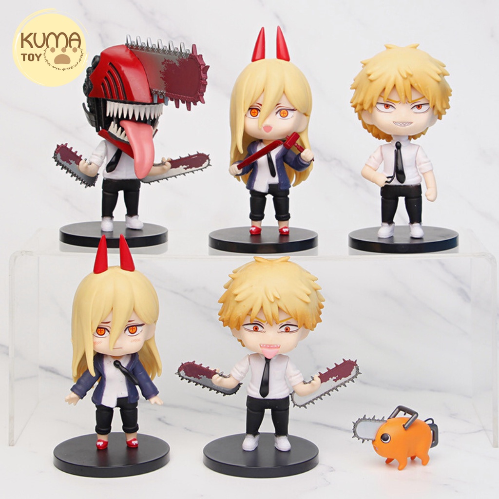 Mô hình ChainSaw Man nhân vật Denji Pochita và Power cực Hot - figure anime Thợ săn quỷ