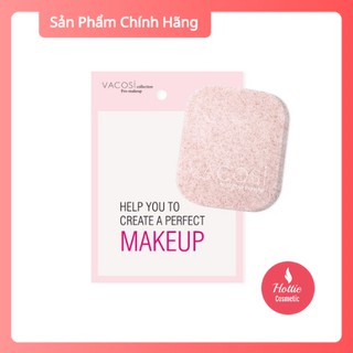 Bông bọt biển rửa mặt vacosi pink cleansing sponge - bp26