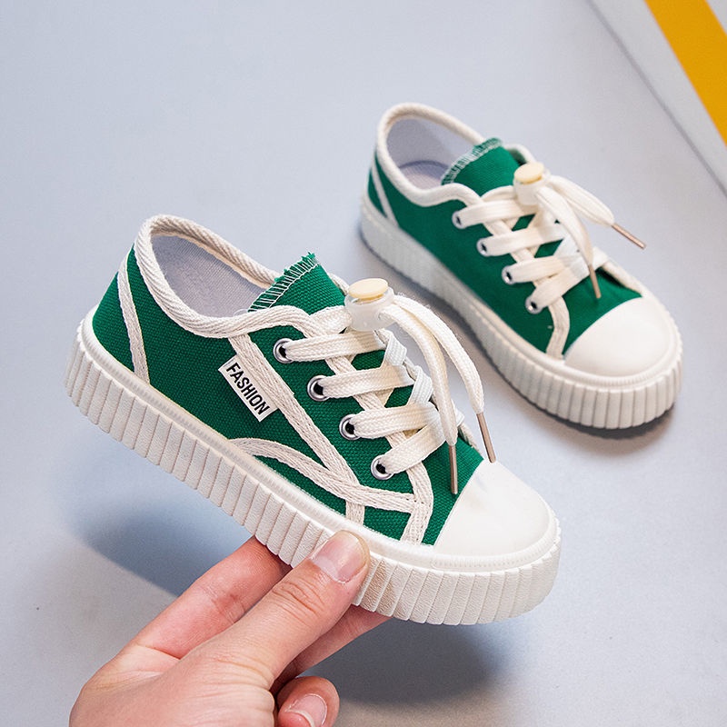 Giày Vải Canvas Đế Bằng Phong Cách Mới 2022 Cho Học Sinh Tiểu Học