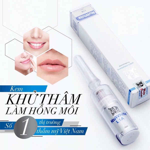 Kem khử thâm và làm hồng môi NuWhite L1A Mibiti Prudente NuWhite 5ml