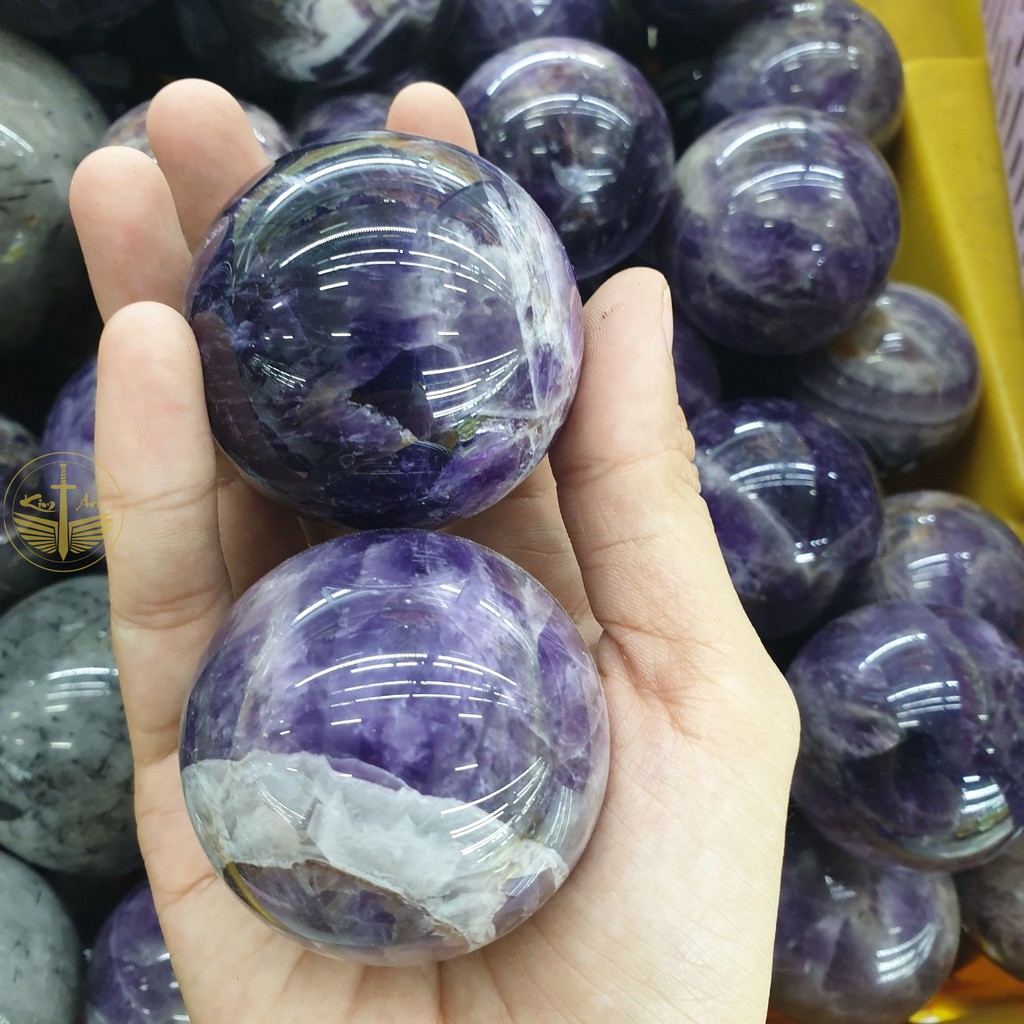 Bi cầu thach anh Tím