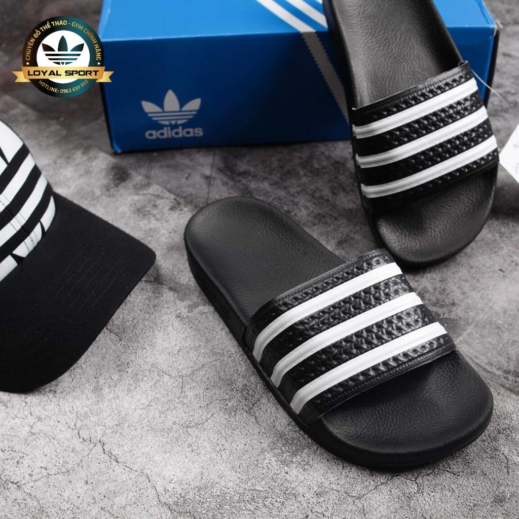 Dép Adidas Nữ Full Tag Code Màu Đen Siêu Đẹp Dễ Phối Đồ Full Box ❤️FREESHIP❤️