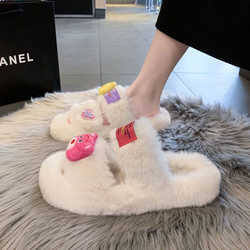 Dép Bông Đi Trong Nhà Chống Trượt Hình Hoạt Hình Dễ Thương Cho Nữ
