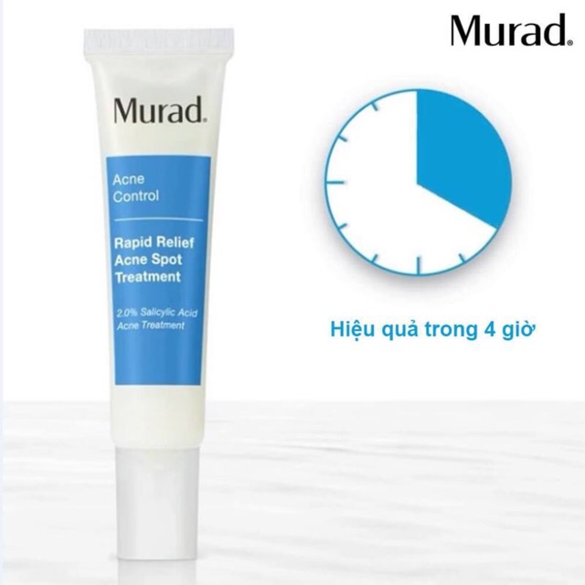 [𝟏𝟓𝐦𝐥 - 𝐃𝐚𝐭𝐞 𝟎𝟔/𝟐𝟎𝟐𝟑] 𝐆𝐞𝐥 𝐂𝐡𝐚̂́𝐦 𝐆𝐢𝐚̉𝐦 𝐌𝐮̣𝐧 𝐂𝐚̂́𝐩 𝐓𝐨̂́𝐜 -- Murad Rapid Relief Acne Spot Treatment 15ml
