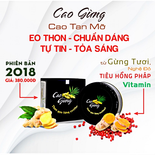 Cao Gừng Tan Mỡ Thiên Nhiên Việt chính hãng (mẫu mới) | BigBuy360 - bigbuy360.vn