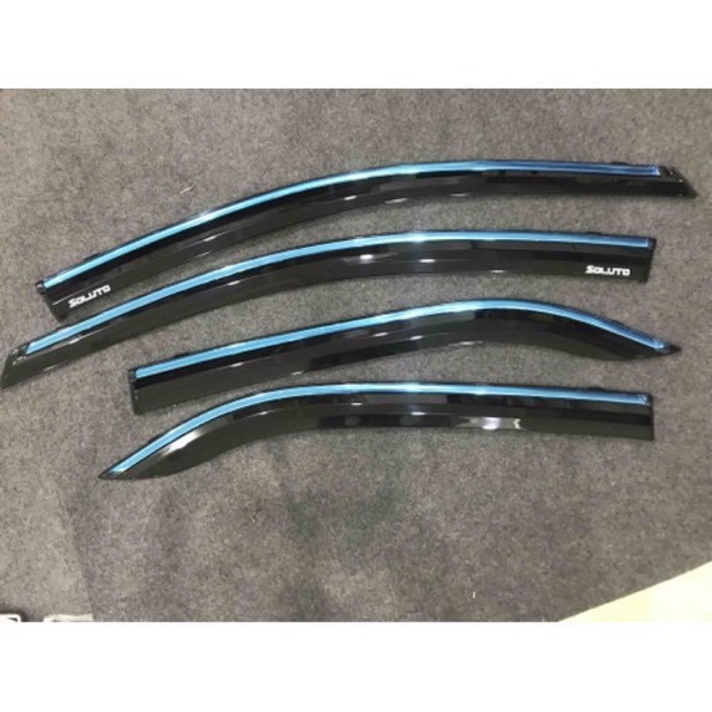 Vè mưa chỉ mạ Kia Soluto 2018 - 2021 hàng cao cấp  ( chỉ viền inox )