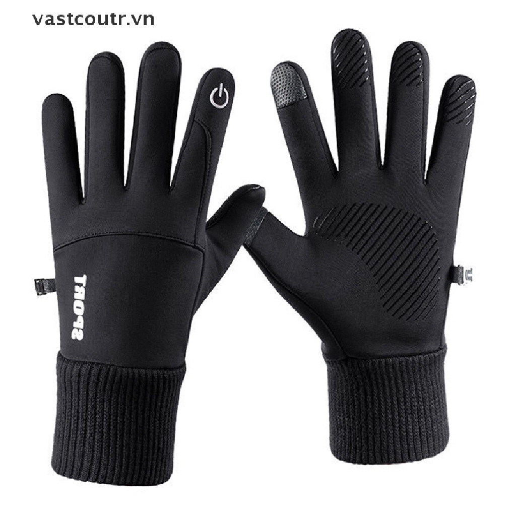 Găng Tay Thể Thao Chống Trượt Có Thể Chạm Màn Hình Cảm Ứng Thời Trang Mùa Đông Cho Nam