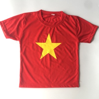 Áo cờ đỏ cho bé 8 tuổi