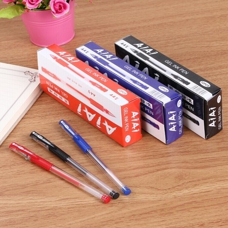 PVN4744 Hộp 12 Bút Mực Nước GEL Tiêu Chuẩn 3 Màu T2