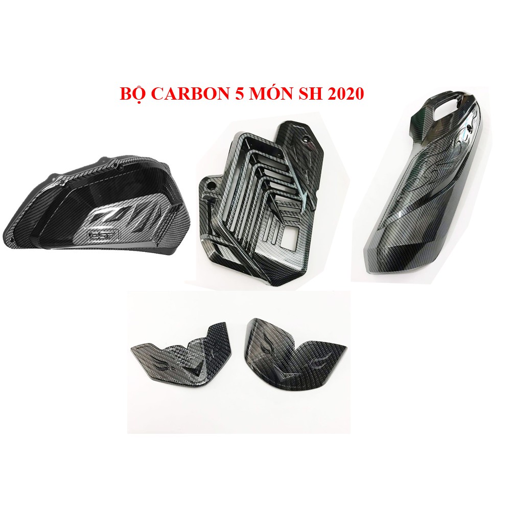 BỘ CARBON 5 MÓN CHO XE SH 2020 ( chi tiết liệt kê bên dưới)