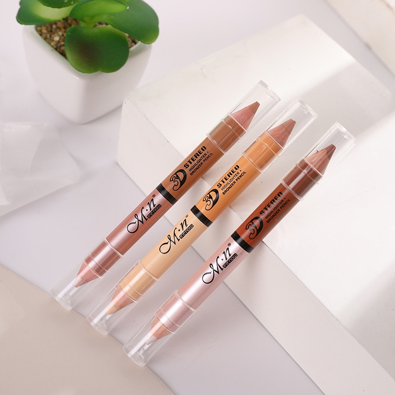 [Hàng mới về] Bút che khuyết điểm dạng lỏng hai đầu 2 màu sắc lâu trôi chống thấm nước