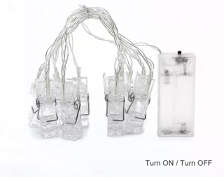 Đèn led kẹp ảnh bằng pin