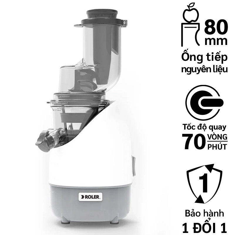 Máy ép chậm đa năng ROLER RS-4417W (Màu trắng)