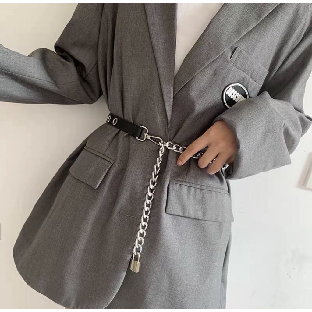Đai váy nữ da sang chảnh Dây đai nịt váy áo khoác kiểu Hàn Quốc tiểu thư nịt áo khoác blazer vest dạ