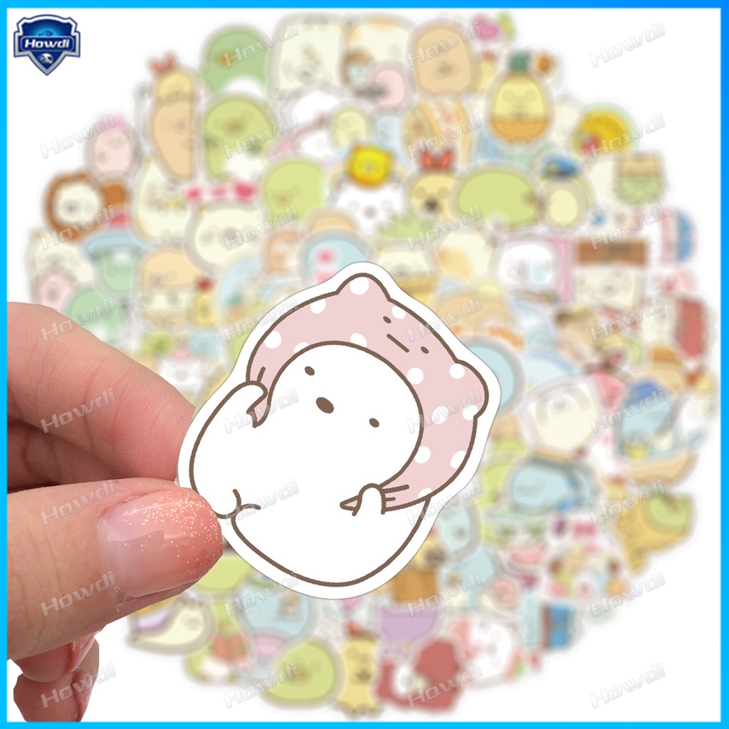 Miếng Dán Hoạt Hình Sumikkogurashi Chống Thấm Nước Trang Trí Mũ Bảo Hiểm