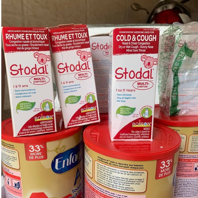 Hộp Giấy Boiron Honey Coryzalia Siro Stodal Miel Hàng Nội Địa Canada - Boiron Stodal Miel