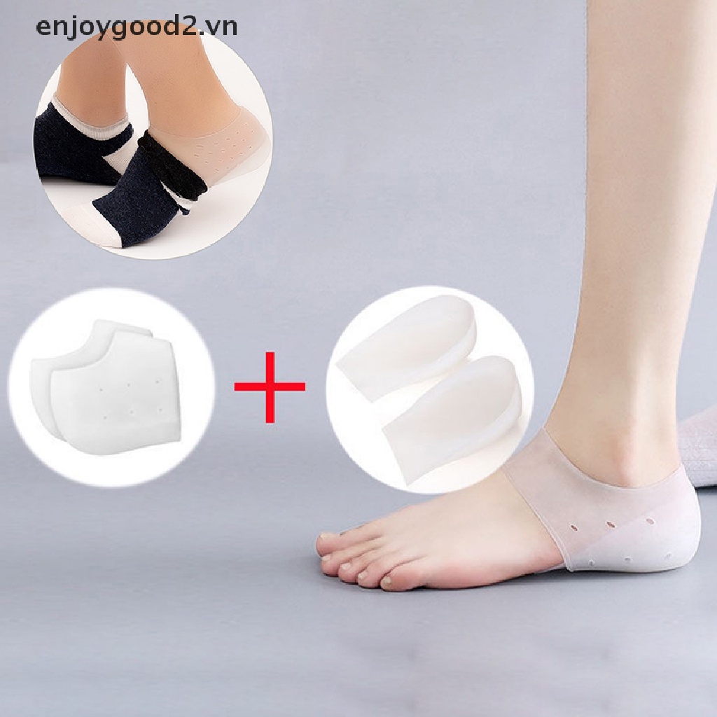 Cặp Miếng Lót Giày Tăng Chiều Cao Bằng silicone Chất Lượng Cao