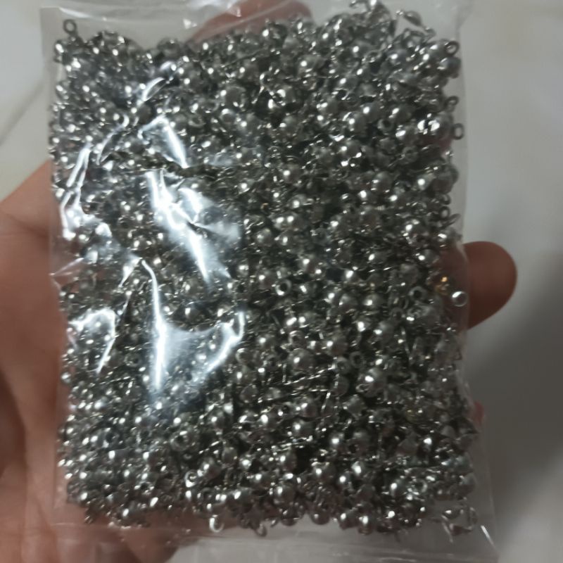 1 bịch 10 charm sò kẹp dây che nút thắt làm handmade