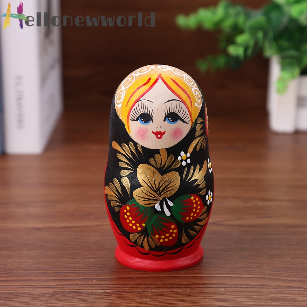 Búp bê Nga Matryoshka bằng gỗ 5 lớp hình cô gái