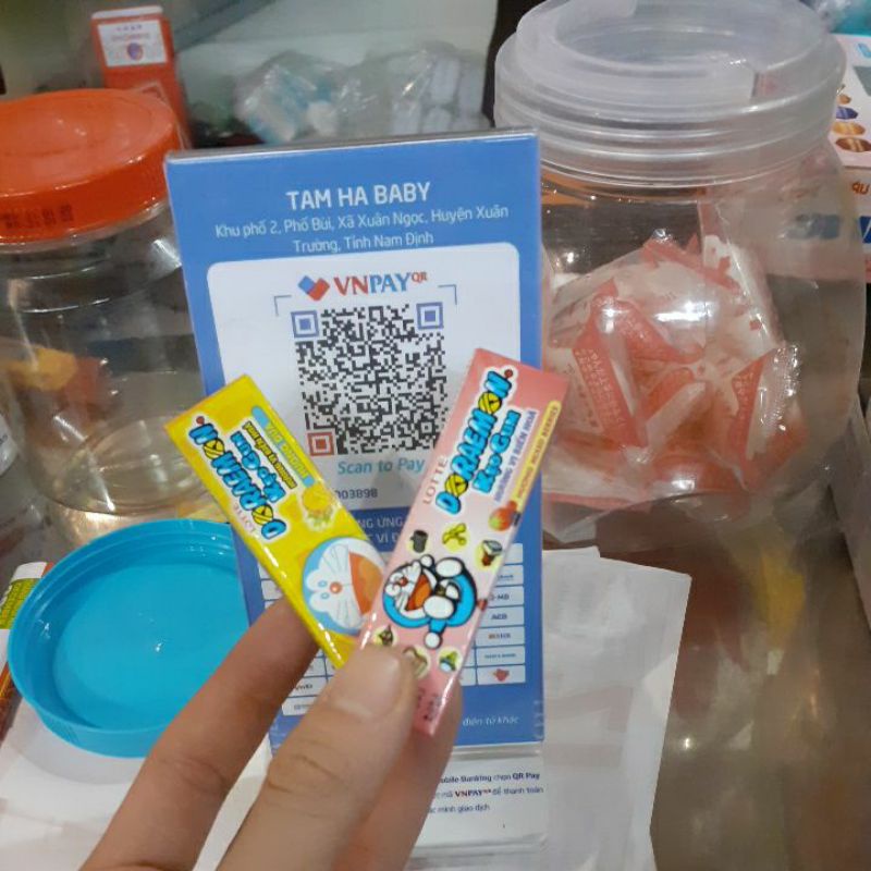 kẹo gum thổi pokemon lottle hương vị biến hóa thanh 13.5g