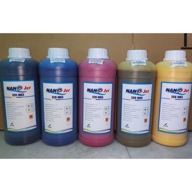 Mực dầu DX5 chuyên in decal, tem, nhãn mác ( mực Eco solvent loại 1)