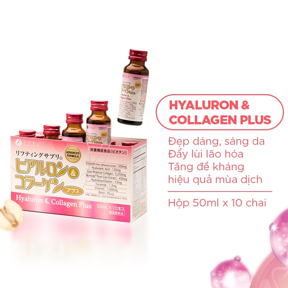 Nước uống Collagen & Hyaluron Fine Japan Plus 5.250mg