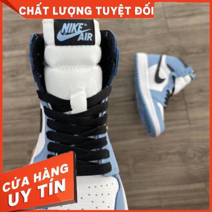 Giày Sneaker Air Jordan Cao Cổ, Giày JD1 xanh da trời baby cao cổ mới màu xanh university | BigBuy360 - bigbuy360.vn