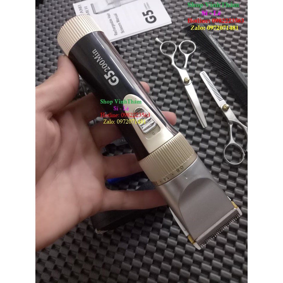 tông đơ cắt tóc gia đình G5[TẶNG KÈM BỘ KÉO &amp; LƯỢC CHUYÊN DỤNG]