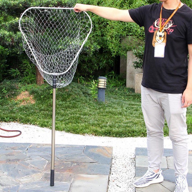 vợt vớt cá inox hãng GW dài 3m siêu bền y hình giá rẻ giảm giá sele y hình