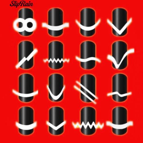 Tấm giấy 48 miếng dán giúp trang trí móng nghệ thuật bằng PVC kích thước 10x6.5cm